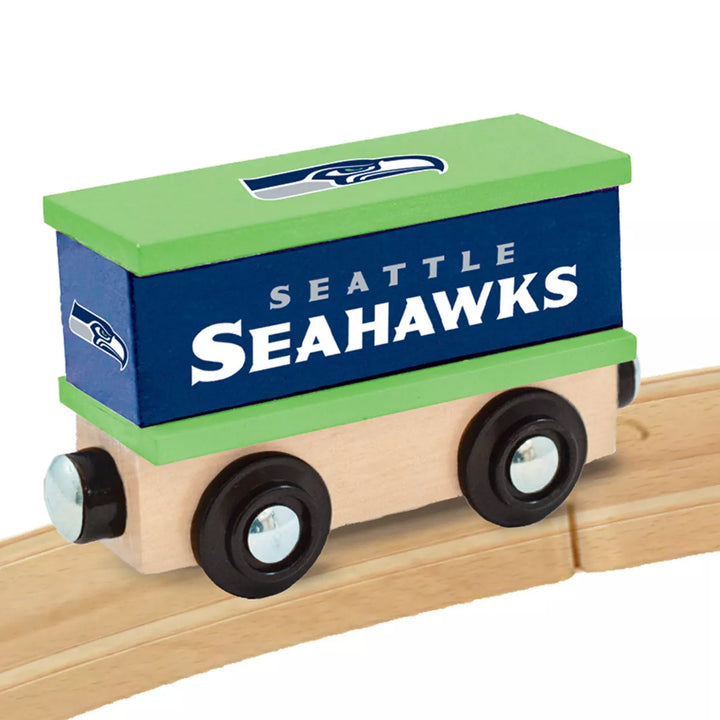 Masterpieces Wood Train Box Car - NFL Seattle Seahawks.