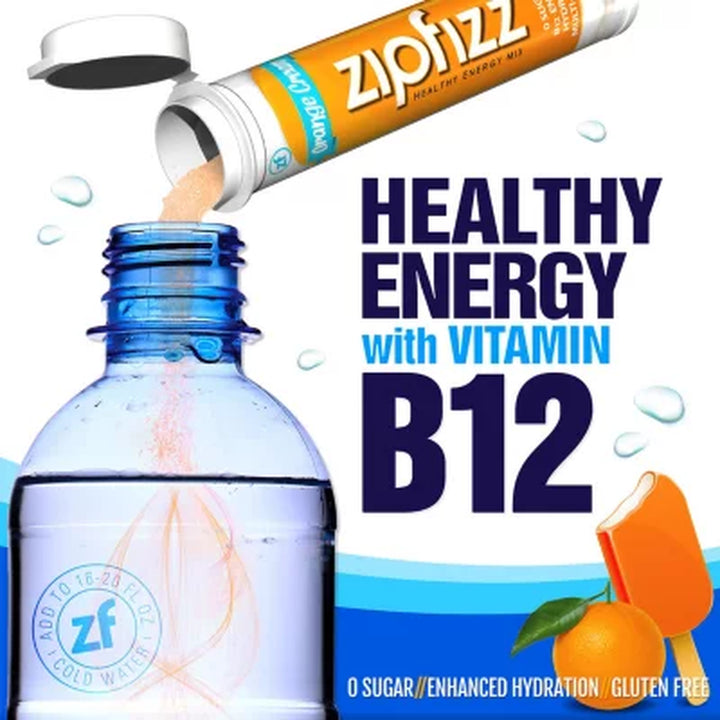 Zipfizz Energy Drink Mix, Orange Cream 20 Ct.