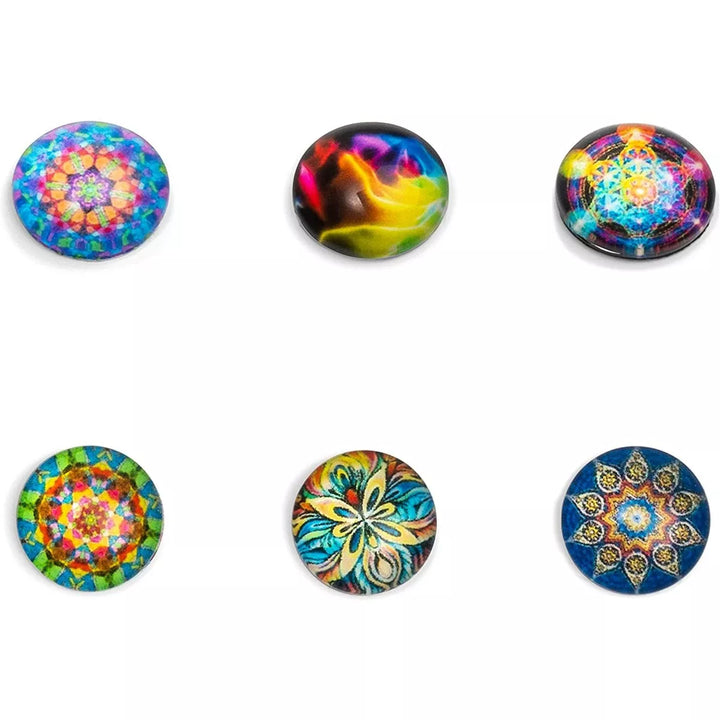 Bright Creations 200 Pack Glass Stone Dome Cabochon round Mosaic Tiles for DIY Crafts, Jewelry Making and Ornaments