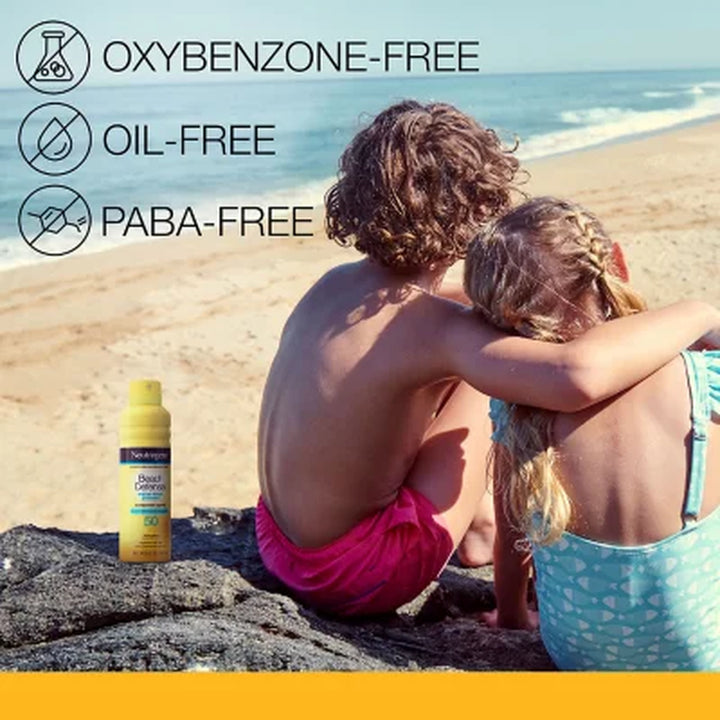 Neutrogena Beach Defense Spray Sunscreen, SPF 50, 6.5 Oz., 2 Pk.