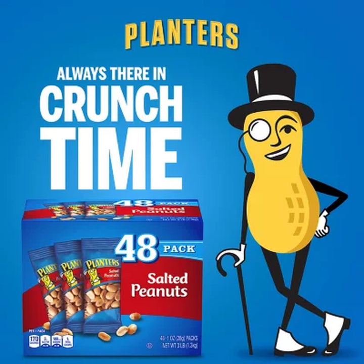Planters Salted Peanuts, Single-Serve Packs (1 Oz., 48 Pk.)