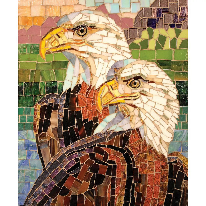 Sunsout Stained Glass Eagles 1000 Pc Jigsaw Puzzle 70722