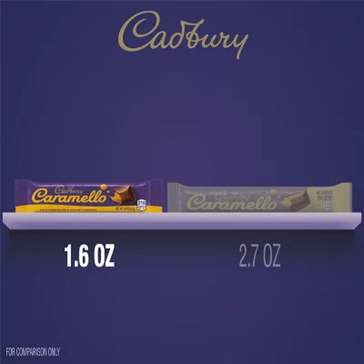 CADBURY CARAMELLO Milk Chocolate Caramel Candy, 1.6 Oz., 18 Pk.