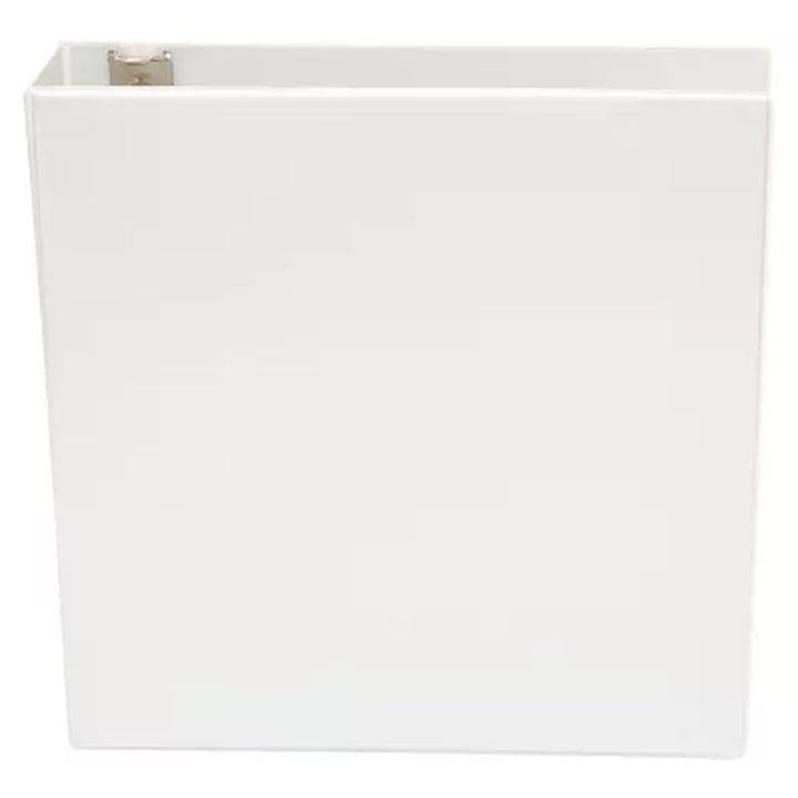 Universal Economy round Ring View Binder, White, 6/Pack, Select a Size