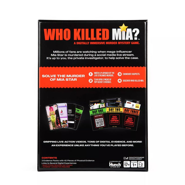 What Do You Meme? Who Killed Mia? Murder Mystery Game