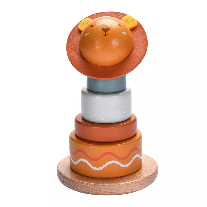Childlike Behavior Wooden Rainbow Stacking Toy - Ages 1 Year & Up
