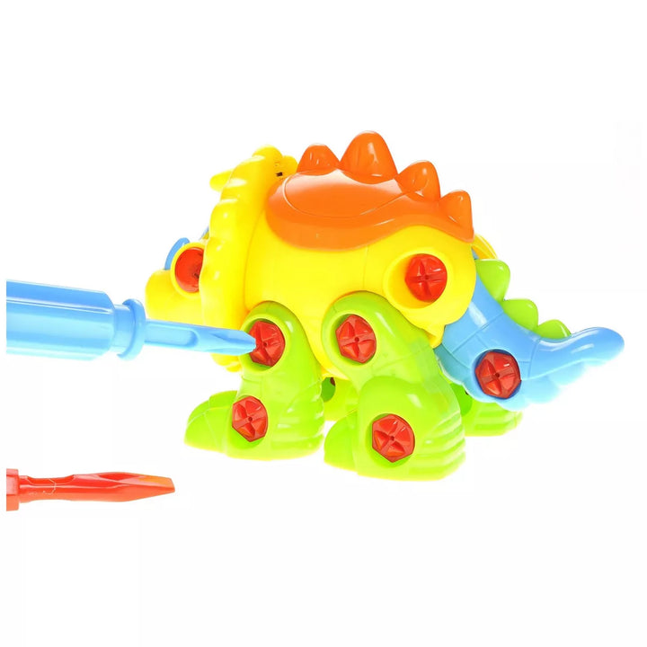 Insten Take Apart Stegosaurus Dinosaur Toy with Lights and Sounds, Stem Toys