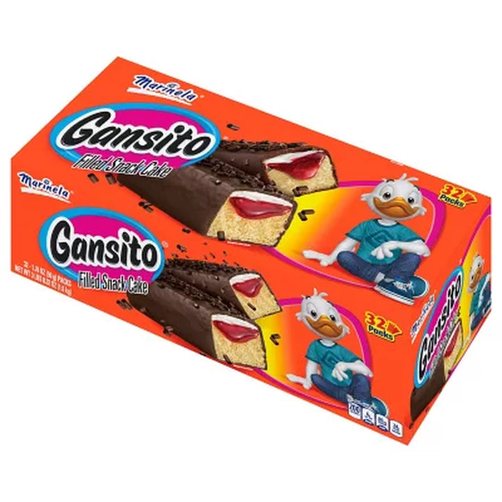 Marinela Gansito Snack Cakes 1.76 Oz., 32 Pk.