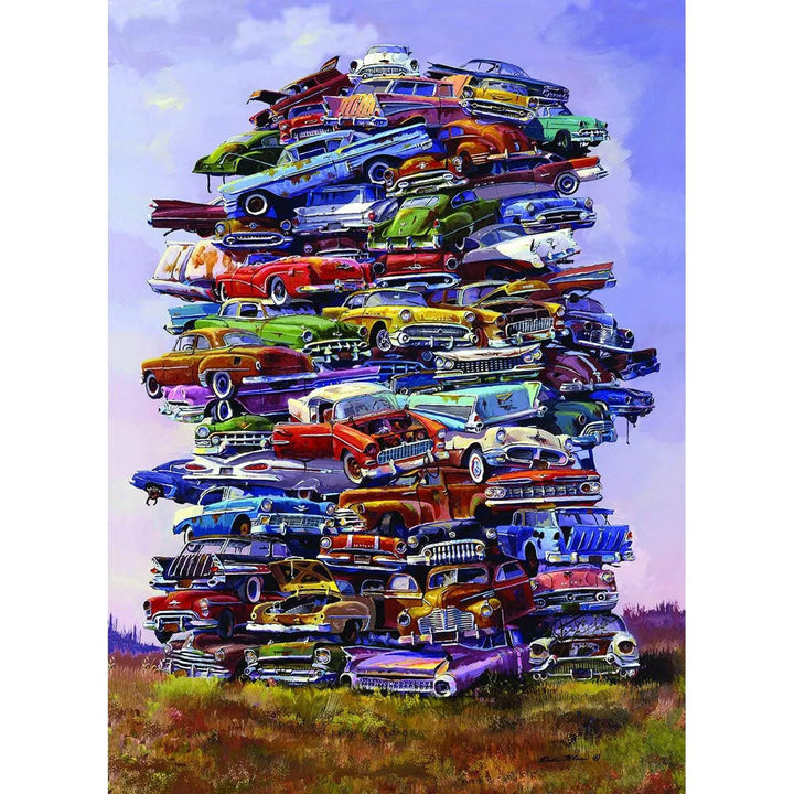 TDC Games Fabulous 50S Junkpile Classic Car Jigsaw Puzzle - 1000 Pieces