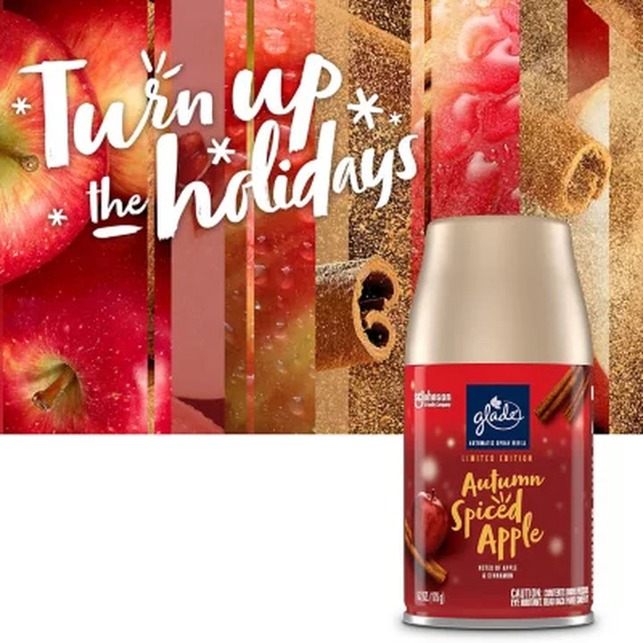 Glade Automatic Spray Air Freshener, Autumn Spiced Apple 1 Holder + 3 Refills