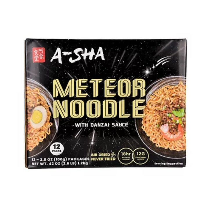 A-Sha Meteor Noodle with Danzai Sauce, 3.5 Oz., 12 Pk.