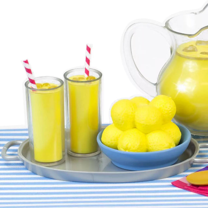 Sophia’S Fresh Lemonade Drink Set with Pitcher for 18" Dolls