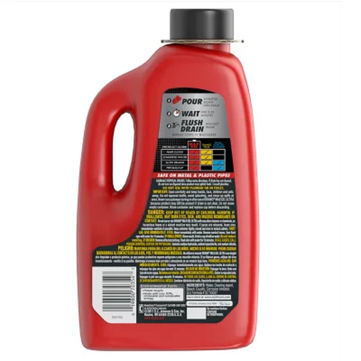 Drano Max Ultra Gel Clog Remover 80 Fl. Oz./Bottle, 2 Pk.