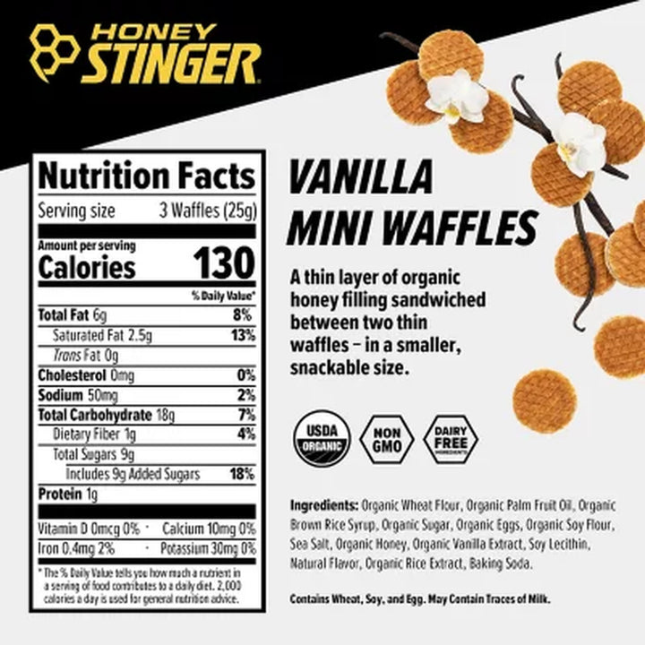 Honey Stinger Mini Waffles, Vanilla 5.3 Oz.