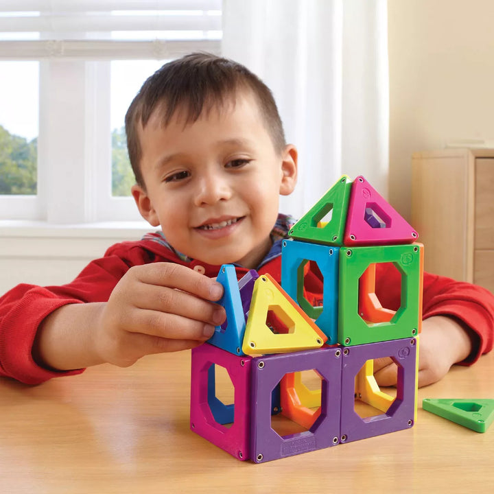 Discovery Kids Magnetic Tile Building Blocks Set 50Pc