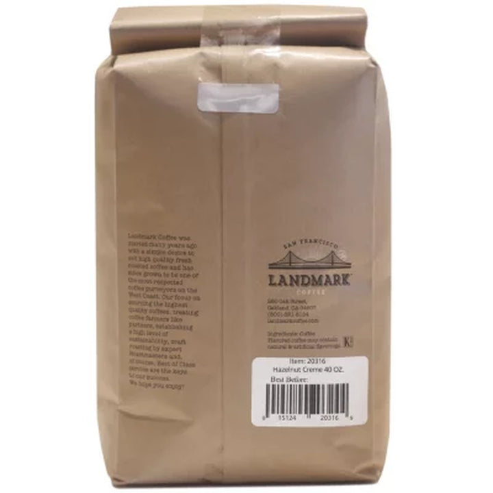 Landmark Ground Coffee, Hazelnut Creme (40 Oz.)