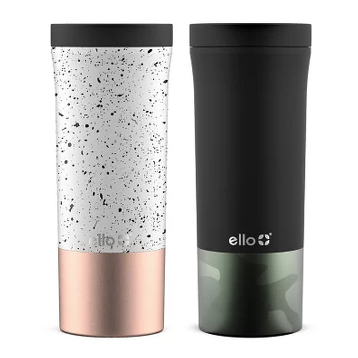 Miri 16-Ounce Stainless Steel Tumbler, 2-Pack (Assorted Colors)