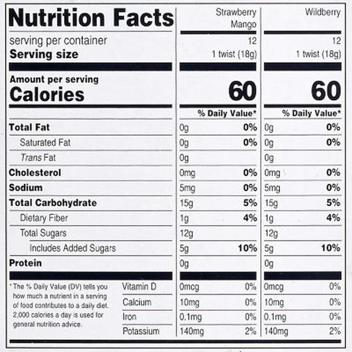 Member'S Mark Organic Fruit Twist, Variety Pack, 0.63 Oz., 24 Pk.