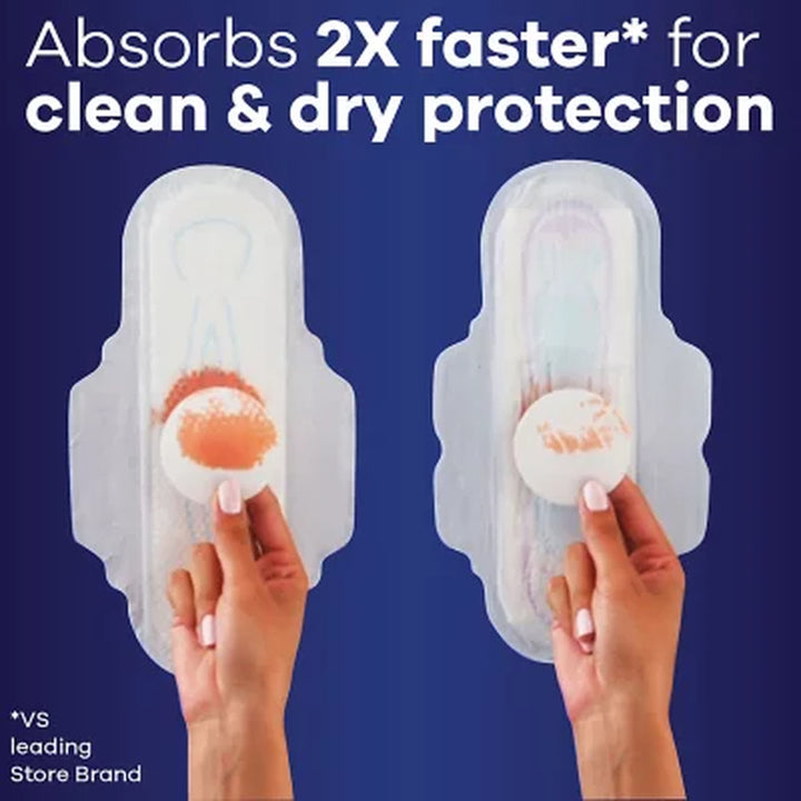 Always Ultra Thin, Size 5, Extra Heavy Overnight Pads with Wings, Unscented, 72 Ct.