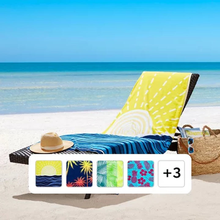 Member'S Mark Oversized 2Pk Beach Towels, 40" X 72", Assorted Designs