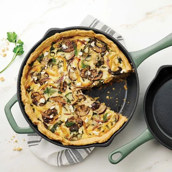 Tramontina 9" and 12" Enamel Cast Iron Skillet Set