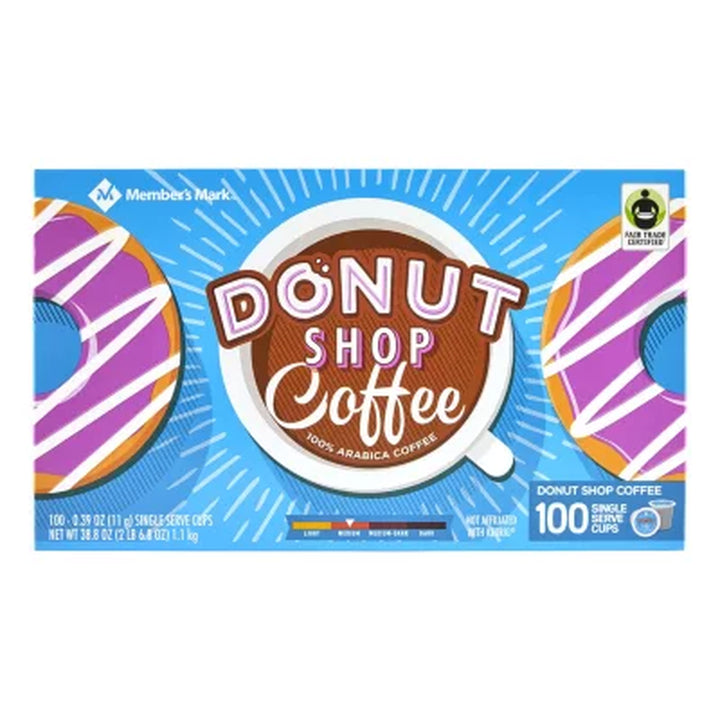 Member’S Mark Medium Roast Coffee Pods, Donut Shop, 100 Ct.