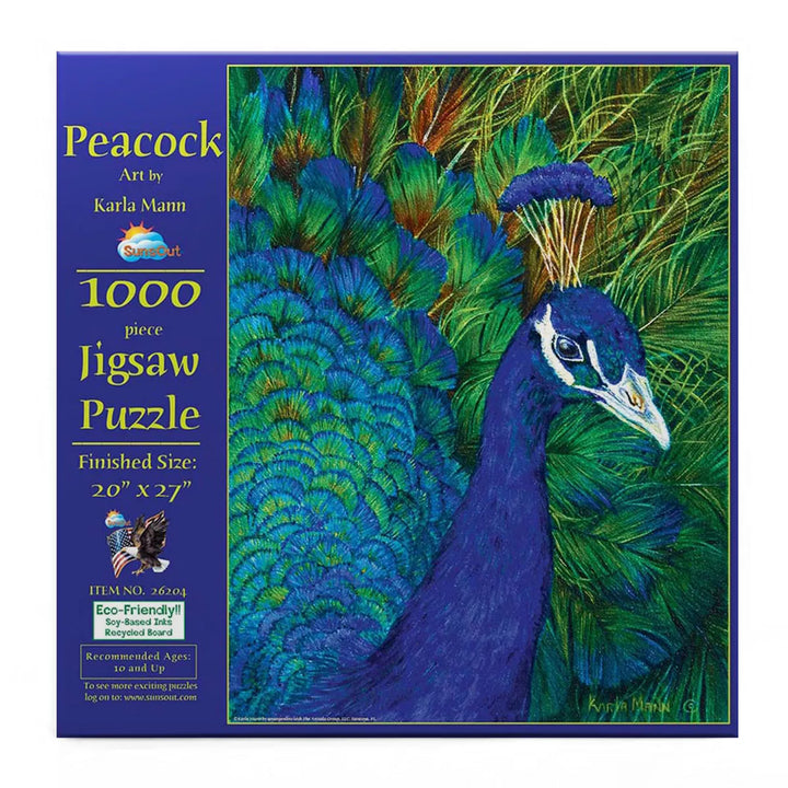 Sunsout Peacock 1000 Pc Jigsaw Puzzle 26204