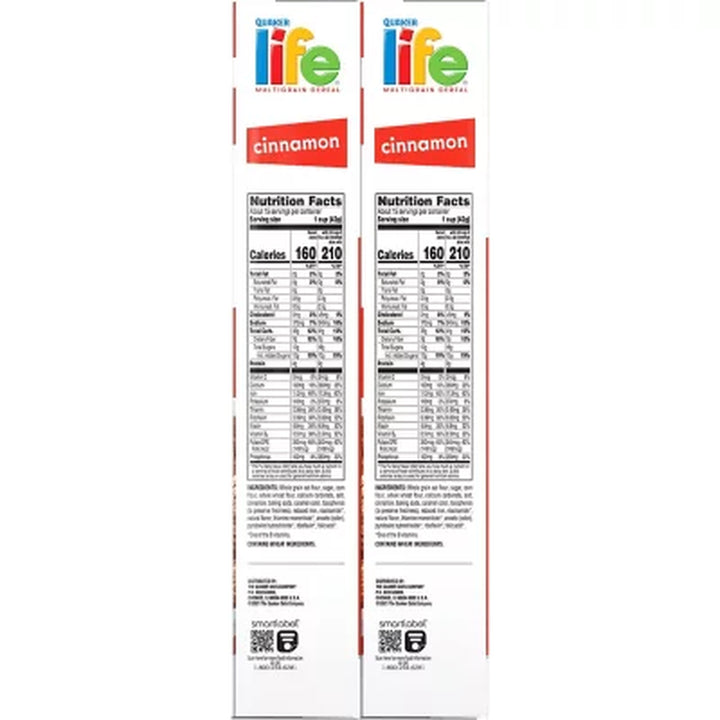 Life Multi-Grain Cinnamon Cereal 44.6 Oz., 2 Pk.