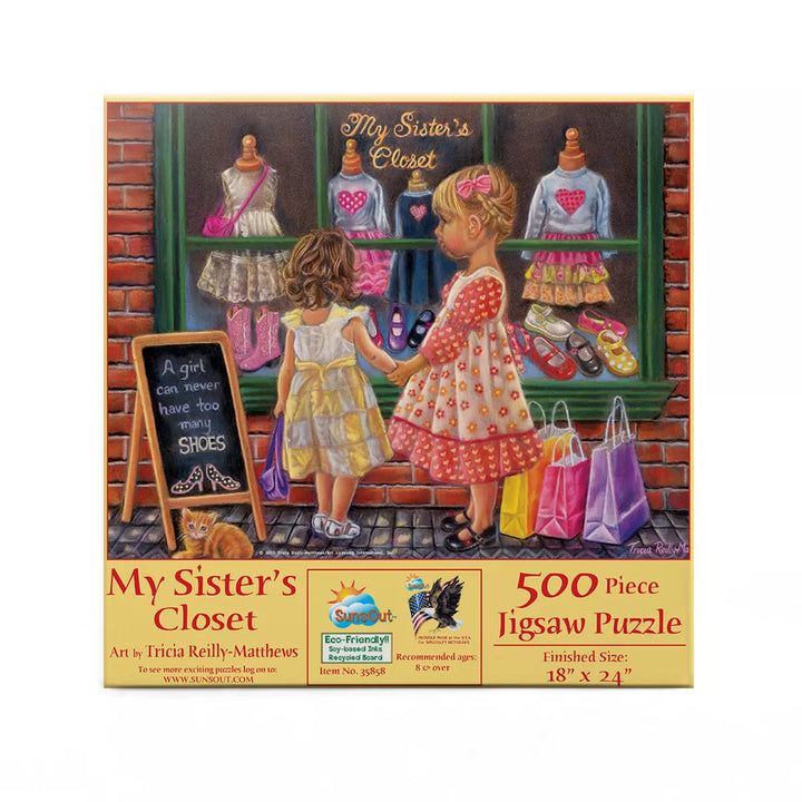 Sunsout My Sister'S Closet 500 Pc Jigsaw Puzzle 35858