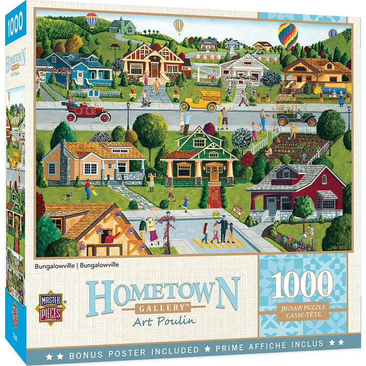 Masterpieces Inc Hometown Gallery Bungalowville 1000 Piece Jigsaw Puzzle