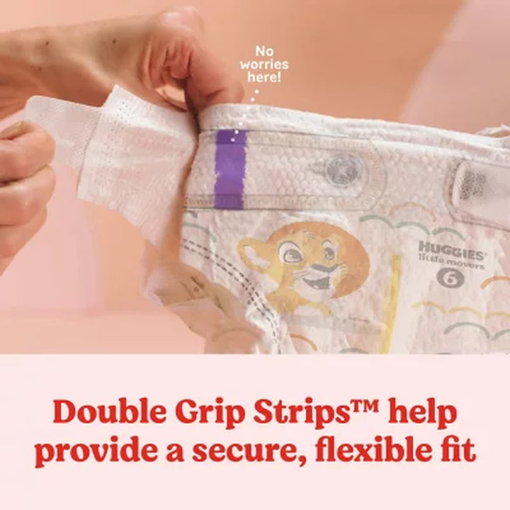 Huggies Little Movers Baby Diapers, Size 3-8