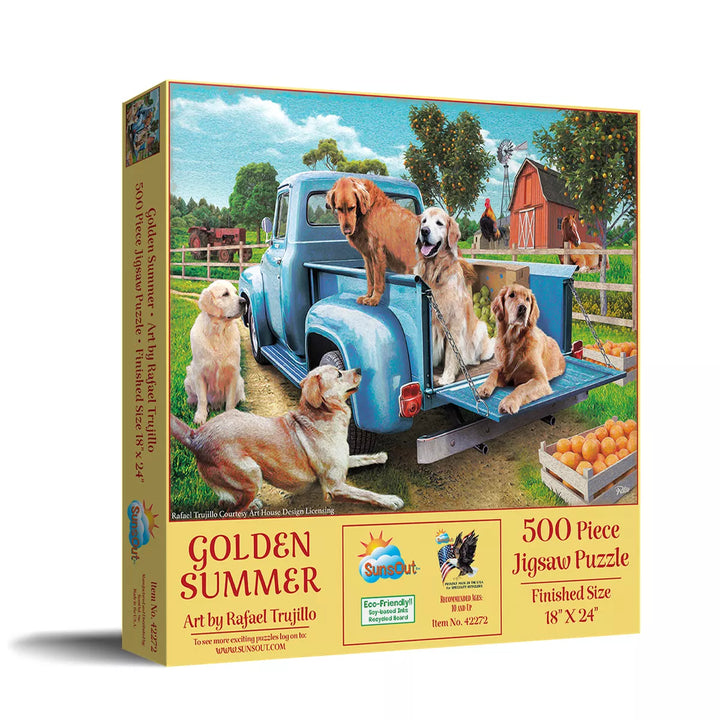 Sunsout Golden Summer 500 Pc Jigsaw Puzzle 42272