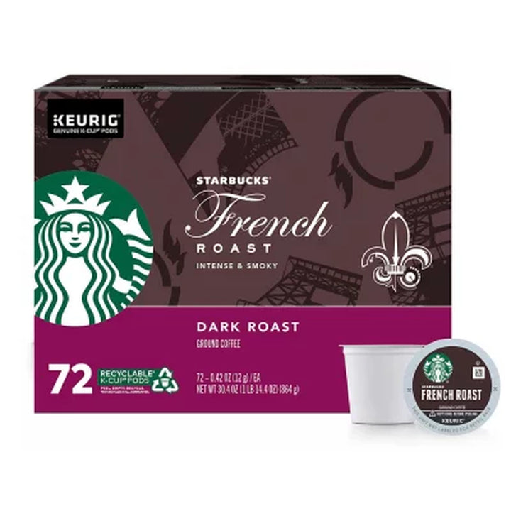 Starbucks K-Cup Coffee Pods, French Roast 72 Ct.