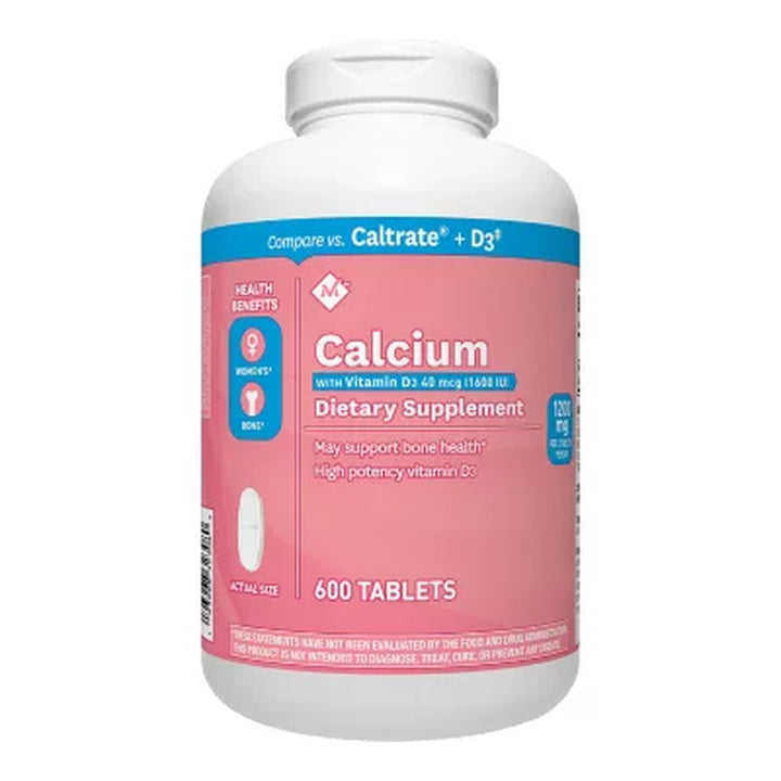 Member'S Mark Calcium 600 Mg. with Vitamin D3 Tablets Dietary Supplement, 600Ct.