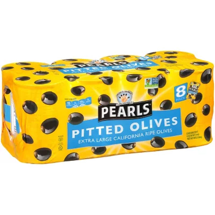 Pearls Extra-Large Pitted Olives 6 Oz., 8 Pk.