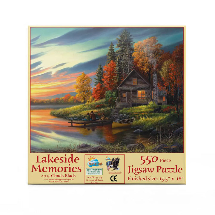 Sunsout Lakeside Memories 550 Pc Jigsaw Puzzle 55154