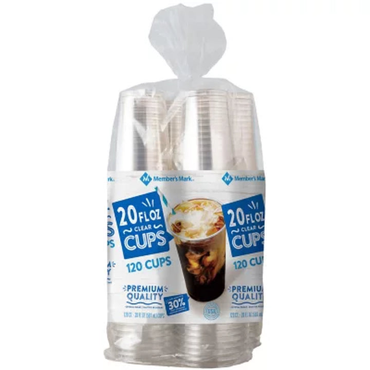 Member'S Mark Clear Plastic Cups, 20 Oz. 120 Ct.