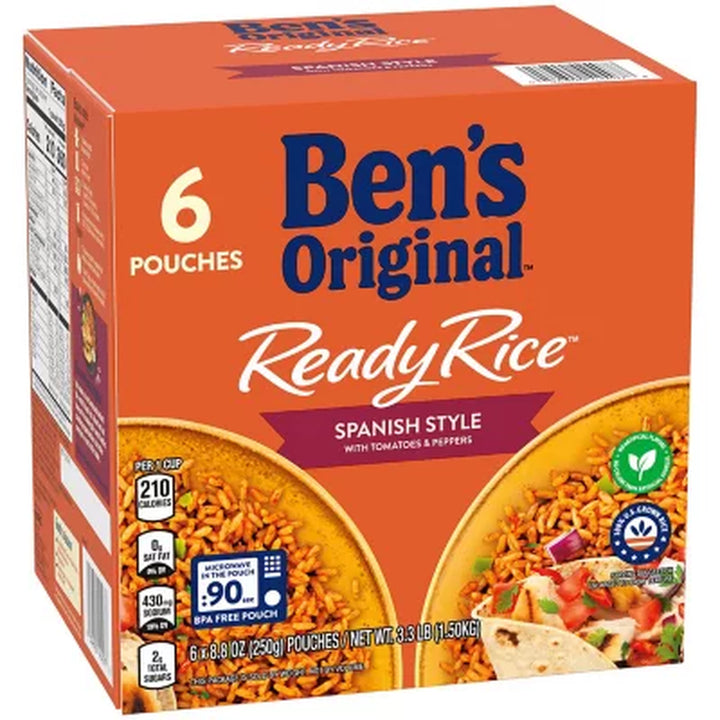 Ben'S Original Ready Rice Spanish Style Flavored Rice, 8.8Oz, 6 Pk.