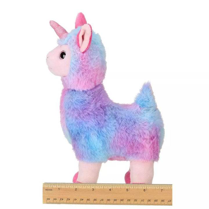 Bearington Luna Llamacorn the Rainbow Llama Plush, 10 Inch Llama Stuffed Animal