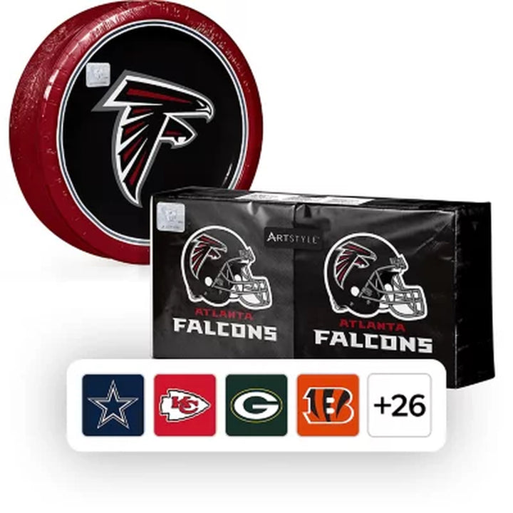 NFL Paper Plates & Napkins Kit, 285 Ct. (Choose Team)