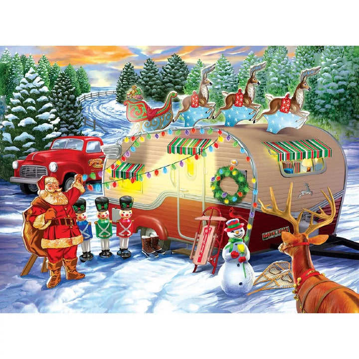 Sunsout Christmas Campers 1000 Pc Christmas Jigsaw Puzzle 31709