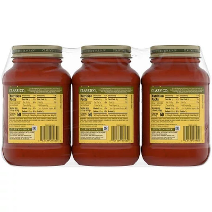 Classico Tomato and Basil Pasta Sauce 32 Oz., 3 Pk.