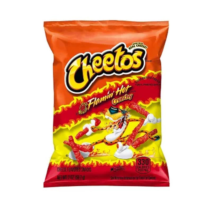 Cheetos Flamin' Hot Crunchy Cheese Snacks 2 Oz., 64 Ct.