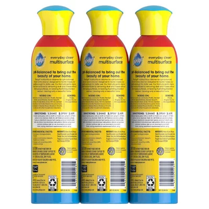 Pledge Multisurface Cleaner Spray, Rainshower (14.2 Oz., 3 Pk.)