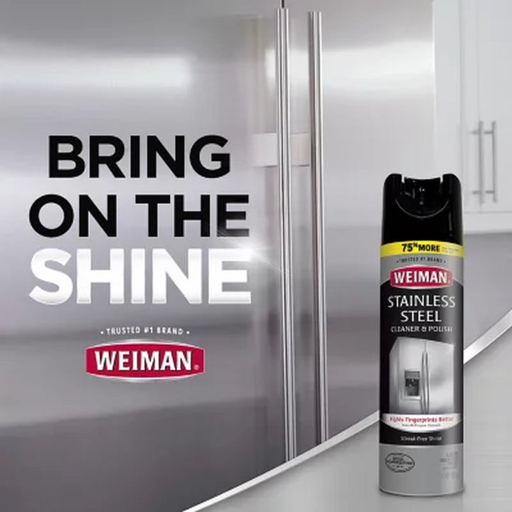 Weiman Stainless Steel Kitchen and Home Appliance Cleaner & Polish (17 Oz., 3 Pk.)