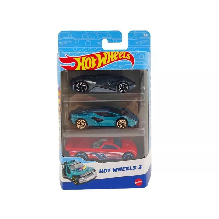 Hot Wheels 3-Car Pack, Multipack of 3 Hot Wheels Vehicles, Styles May Vary