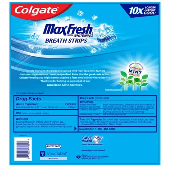 Colgate Maxfresh Toothpaste with Mini Breath Strips, Cool Mint 7.3 Oz., 5 Pk