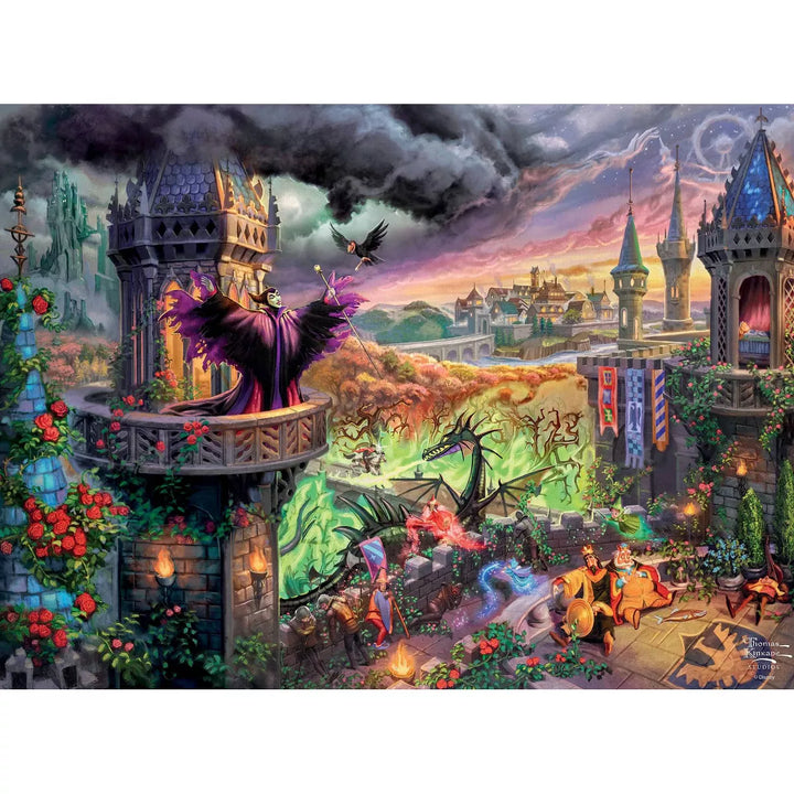 Silver Select Thomas Kinkade Disney Maleficent 1000Pc Puzzle