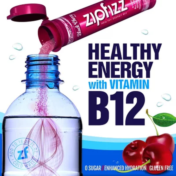 Zipfizz Energy Drink Mix, Black Cherry 20 Ct.