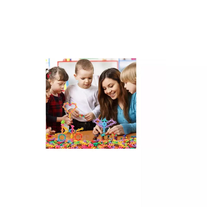 Link 200 Piece Set Interlocking Building Block Stem Educational Creativity Toy for Preschool Kids 3+ - Multi